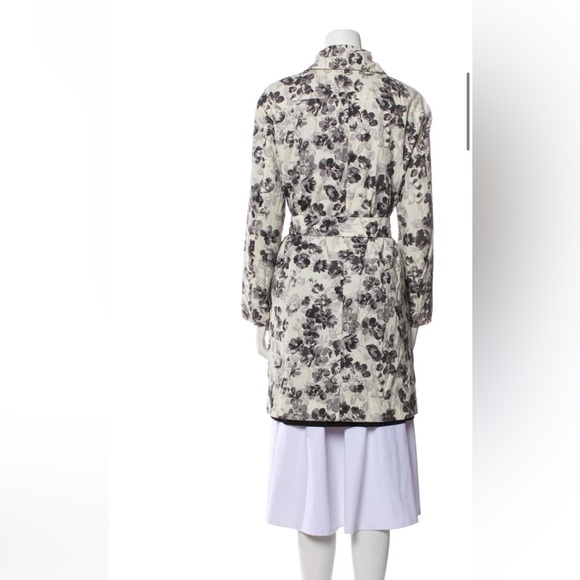 Max Mara Floral Trench Coat M - Picture 5 of 12
